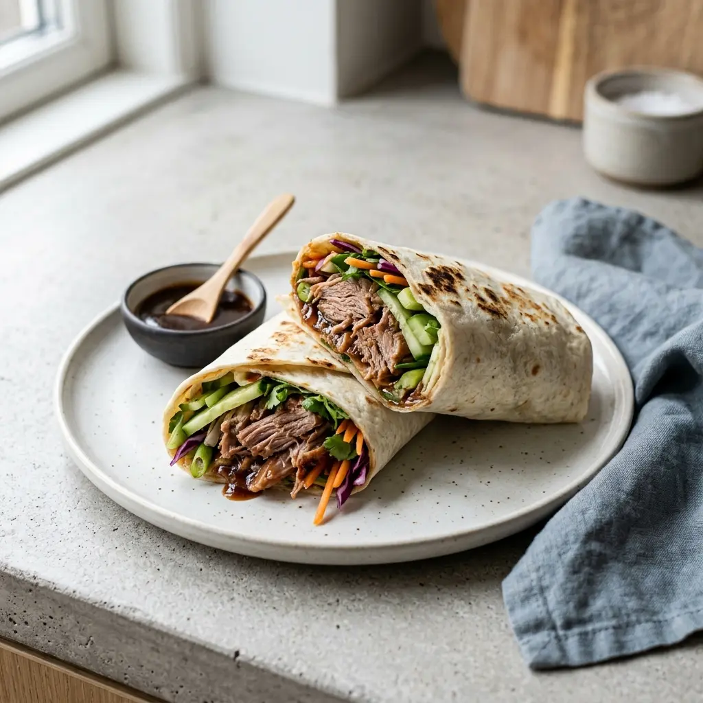 Nylagad ankwrap serverad på ett aptitligt och hemlagat sätt