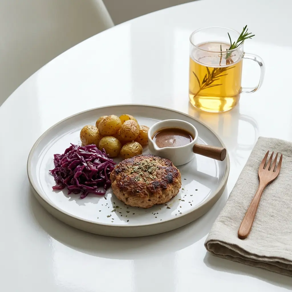 Nylagad fläskfärs serverad på ett aptitligt och hemlagat sätt