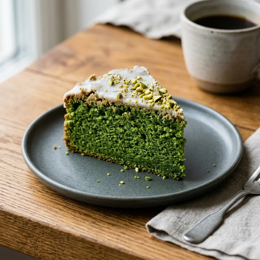 Hemlagad giftkaka serverad som en söt och inbjudande dessert