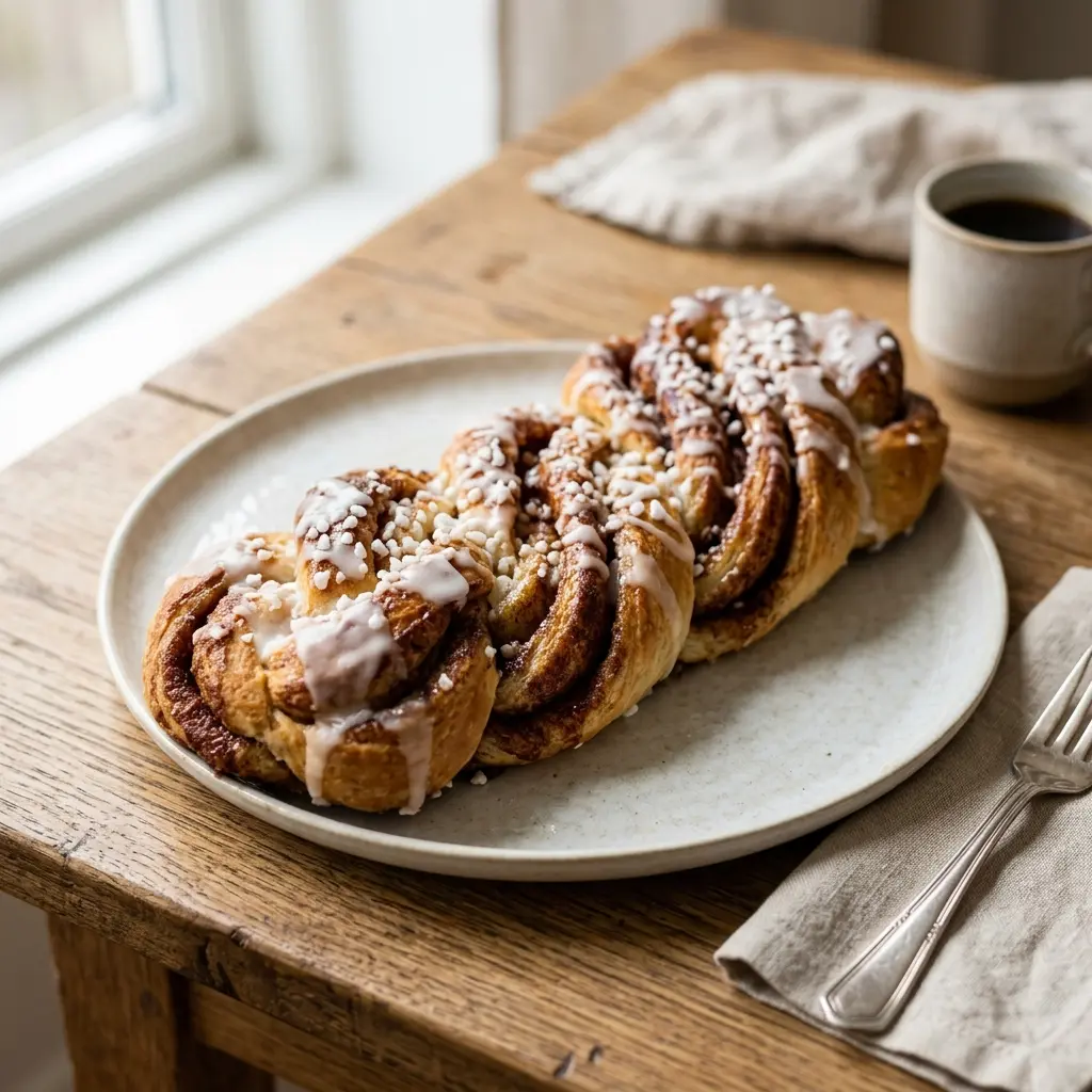 Nylagad kanellängd serverad på ett aptitligt och hemlagat sätt