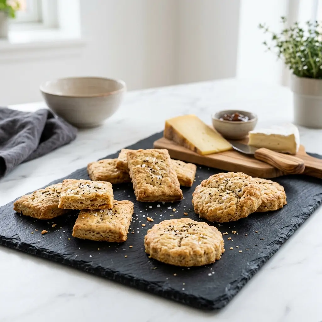 Hemlagad kex till ost serverad som en söt och inbjudande dessert