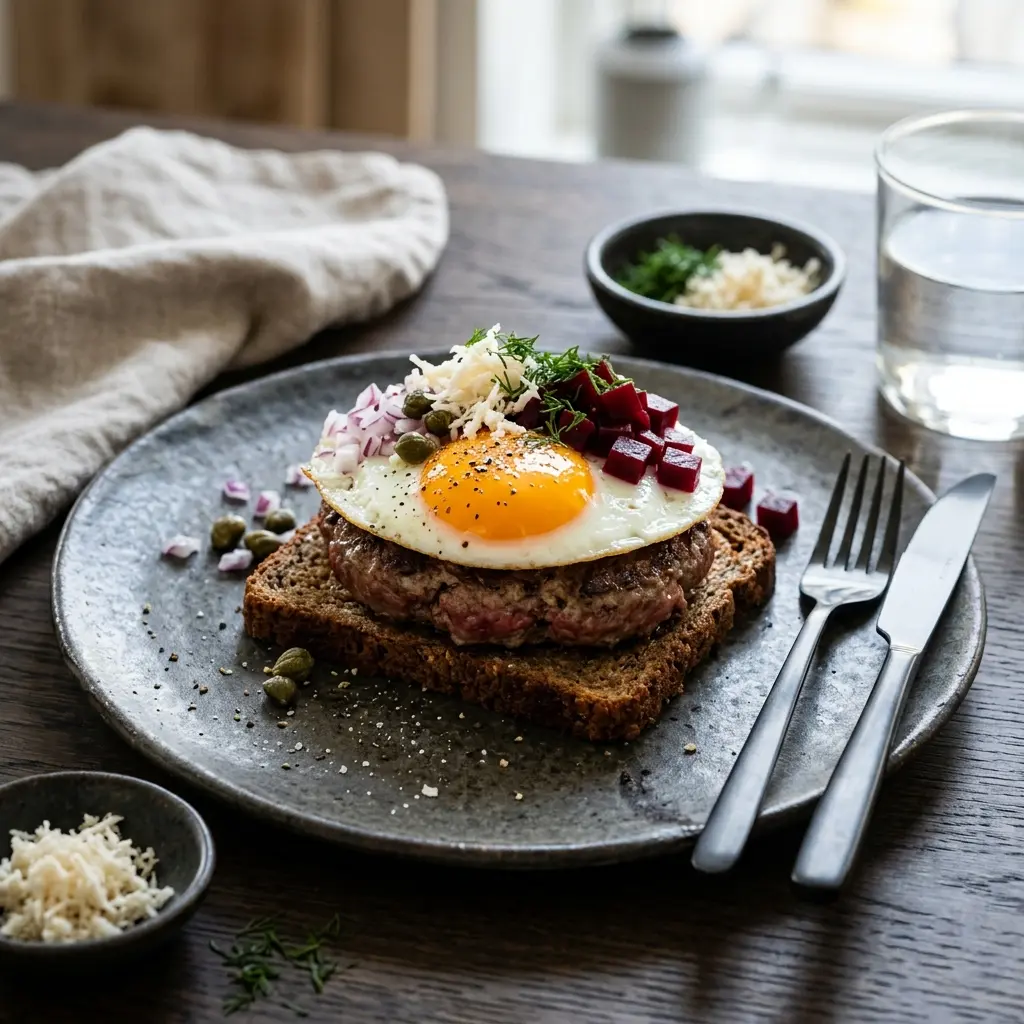 Nylagad parisare serverad på ett aptitligt och hemlagat sätt