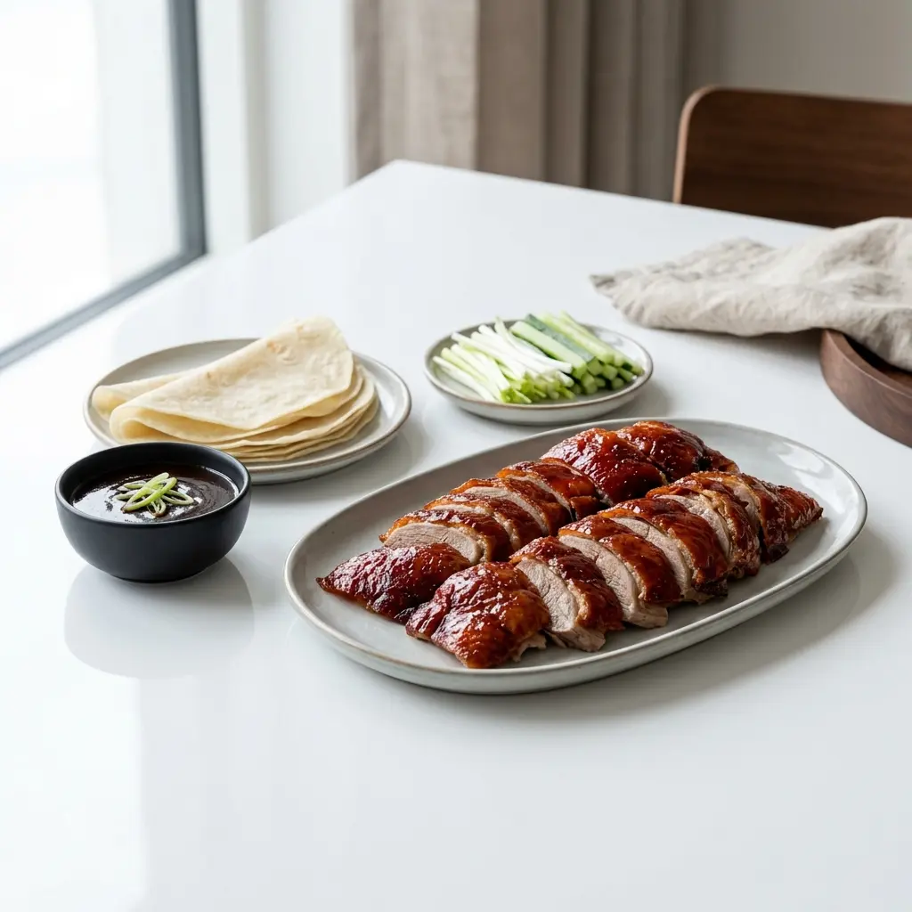 Nylagad pekinganka serverad på ett aptitligt och hemlagat sätt