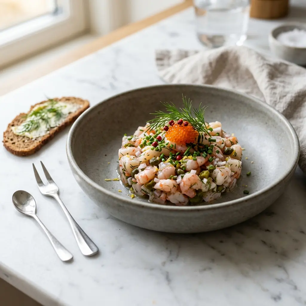 Hemlagad räktartar serverad som en söt och inbjudande dessert