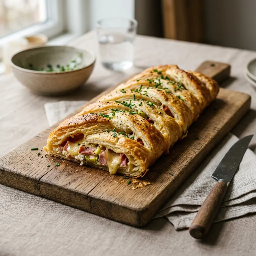 Nylagad skinkstång serverad på ett aptitligt och hemlagat sätt