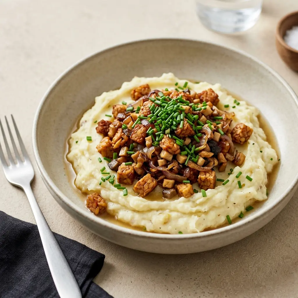 Nylagad vegetarisk brinnande kärlek serverad på ett aptitligt och hemlagat sätt