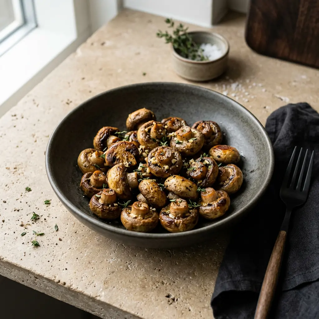Foto av det färdiga receptet Champinjoner i airfryer