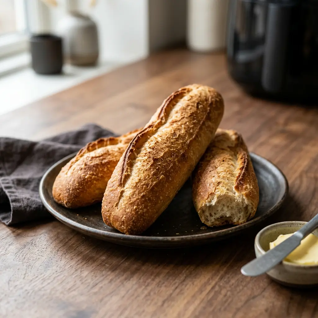 Foto av det färdiga receptet Frysta baguetter i airfryer