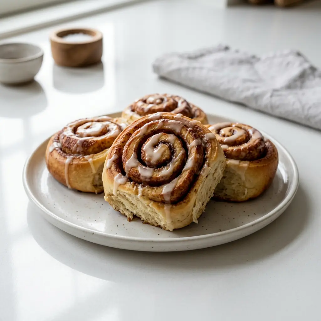 Foto av Kanelbullar i airfryer som färdigt bröd eller bakverk från airfryer