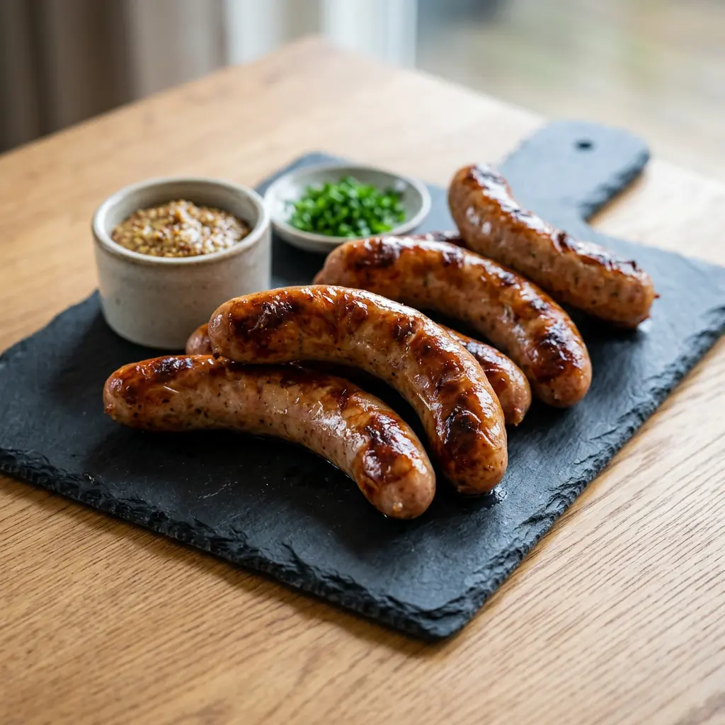 Foto av Korvar i airfryer med färdiglagat kött från airfryer
