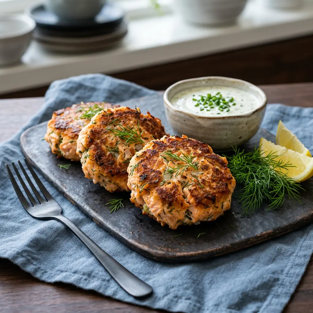 Foto av Laxbiffar i airfryer med färdiglagad fisk eller skaldjur