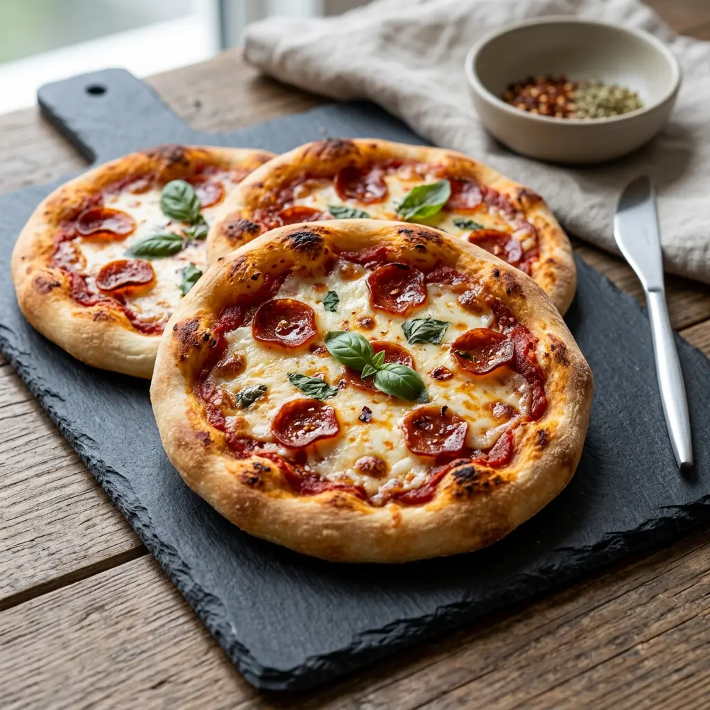 Foto av det färdiga receptet Minipizzor i airfryer
