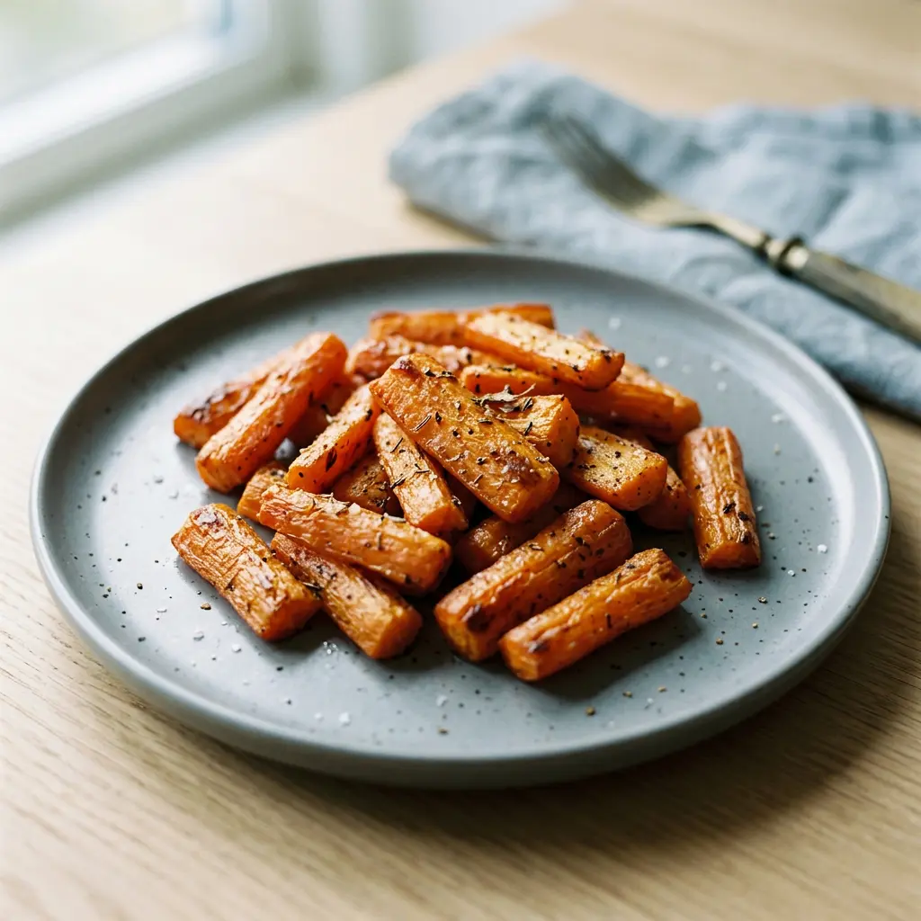 Foto av Morötter i airfryer med grönsaker tillagade i airfryer