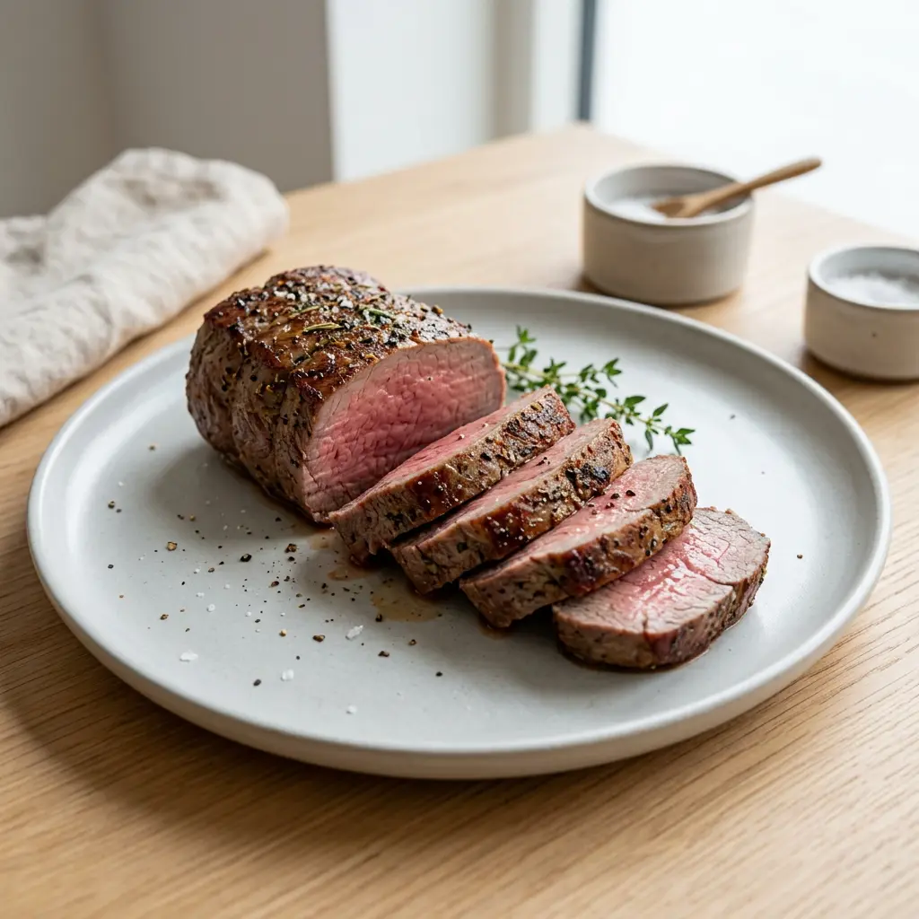 Foto av det färdiga receptet Oxfilé i airfryer