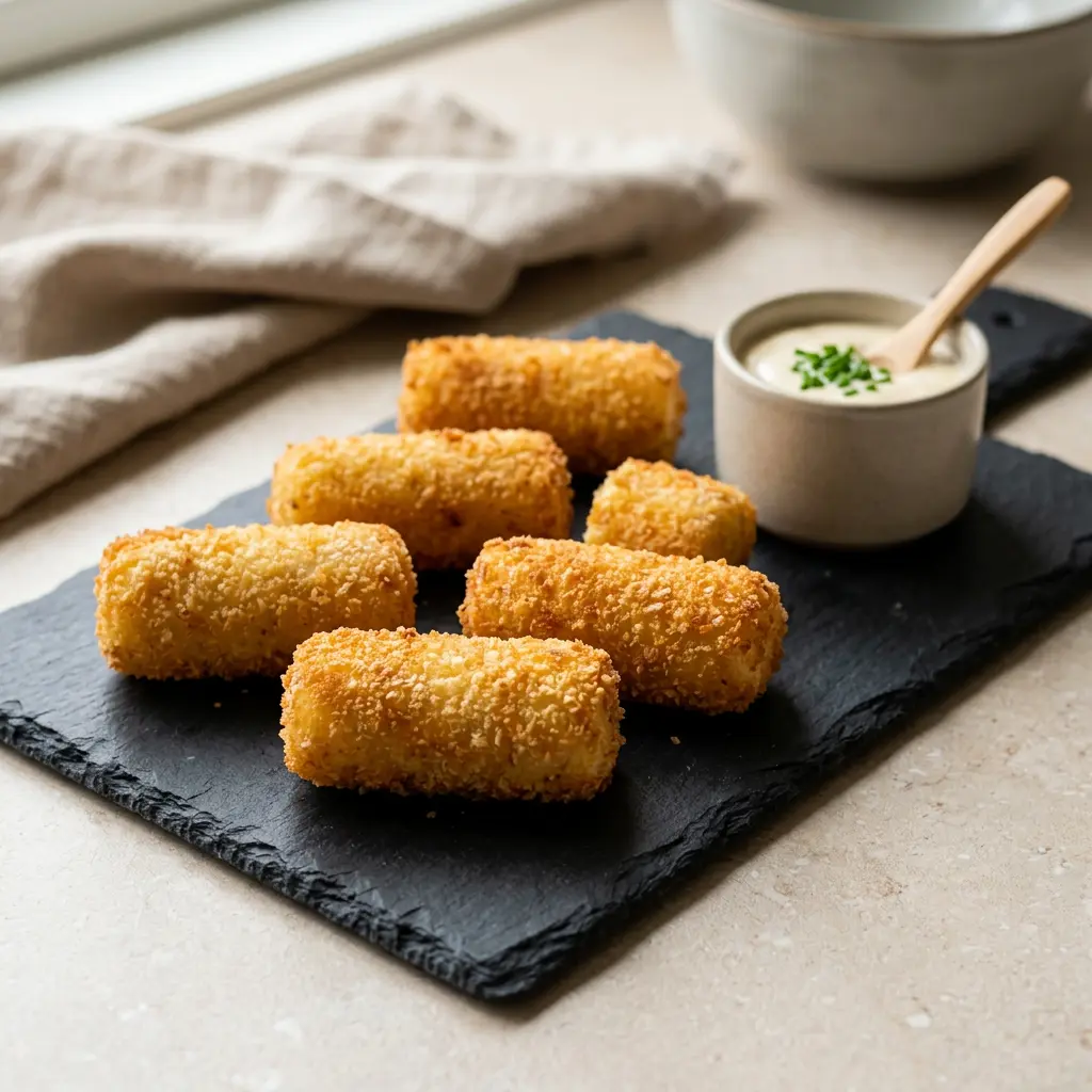 Foto av Potatiskroketter i airfryer med krispigt resultat från airfryer
