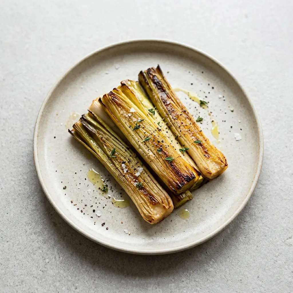 Foto av det färdiga receptet Purjolök i airfryer