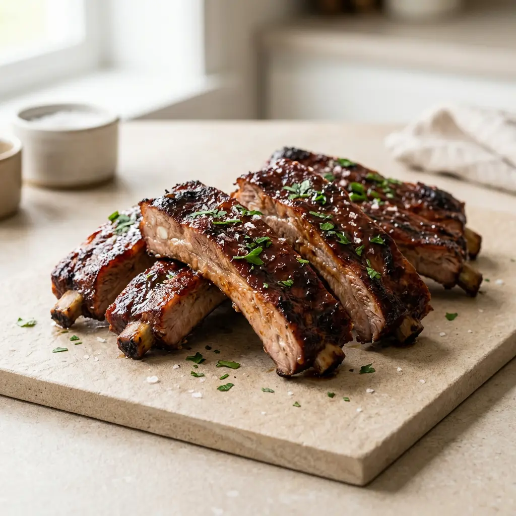 Foto av det färdiga receptet Spareribs i airfryer