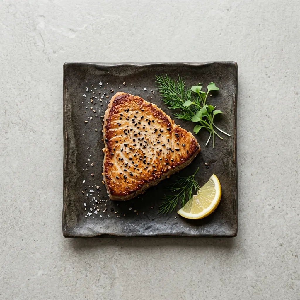Foto av Tonfiskstek i airfryer med färdiglagad fisk eller skaldjur